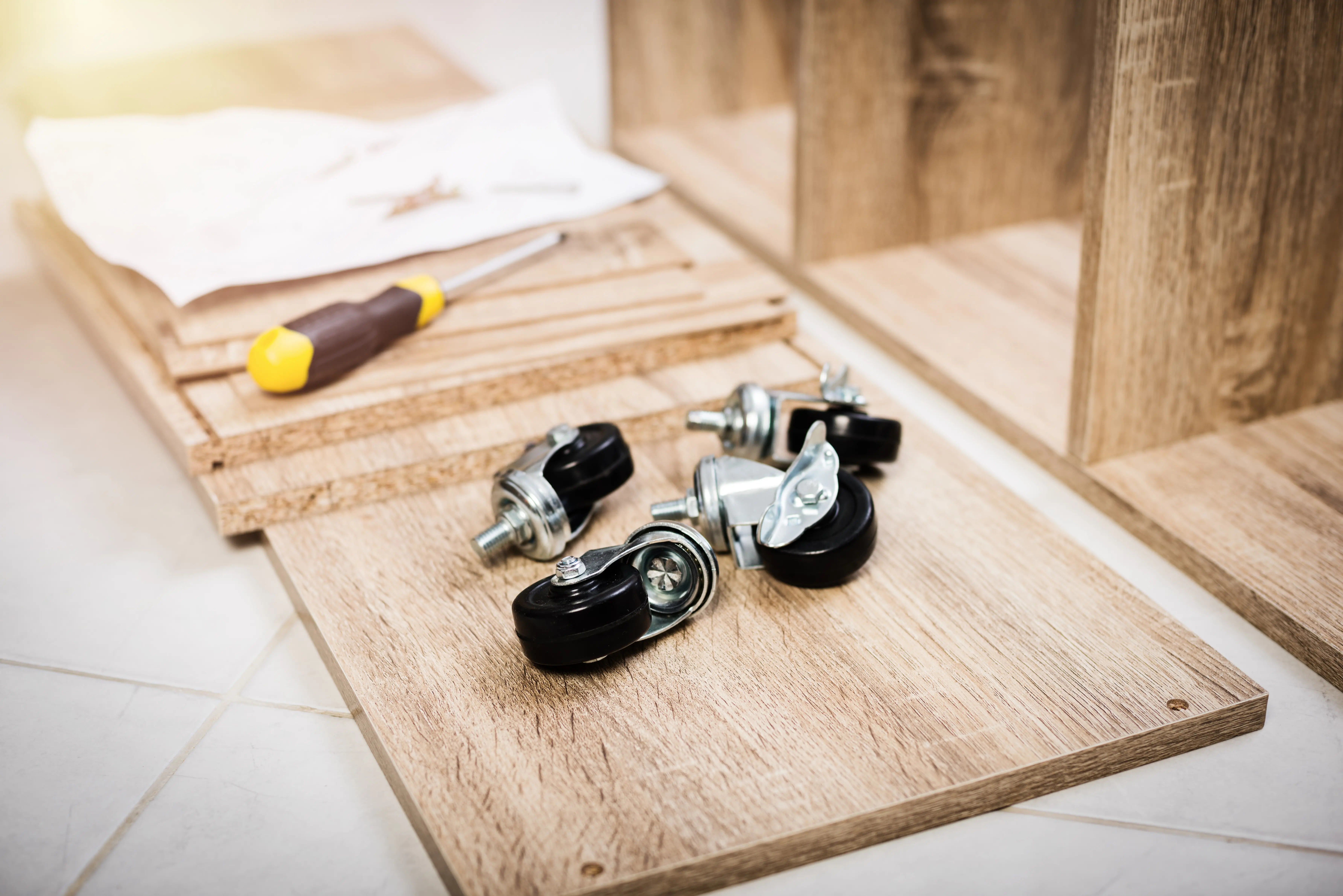 Putting together new furniture